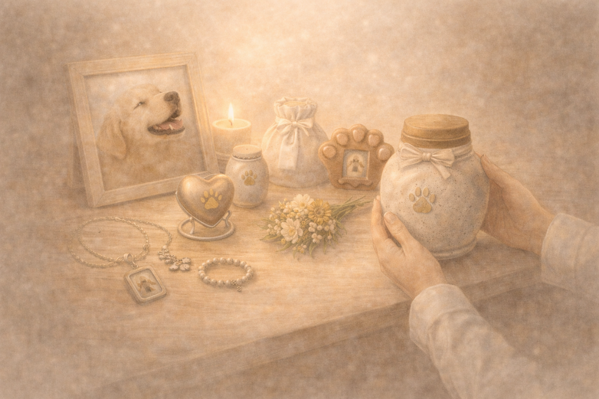 複数の遺骨アクセサリー