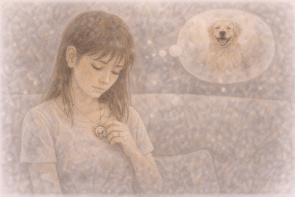 ペット　亡くなった　遺骨ペンダント