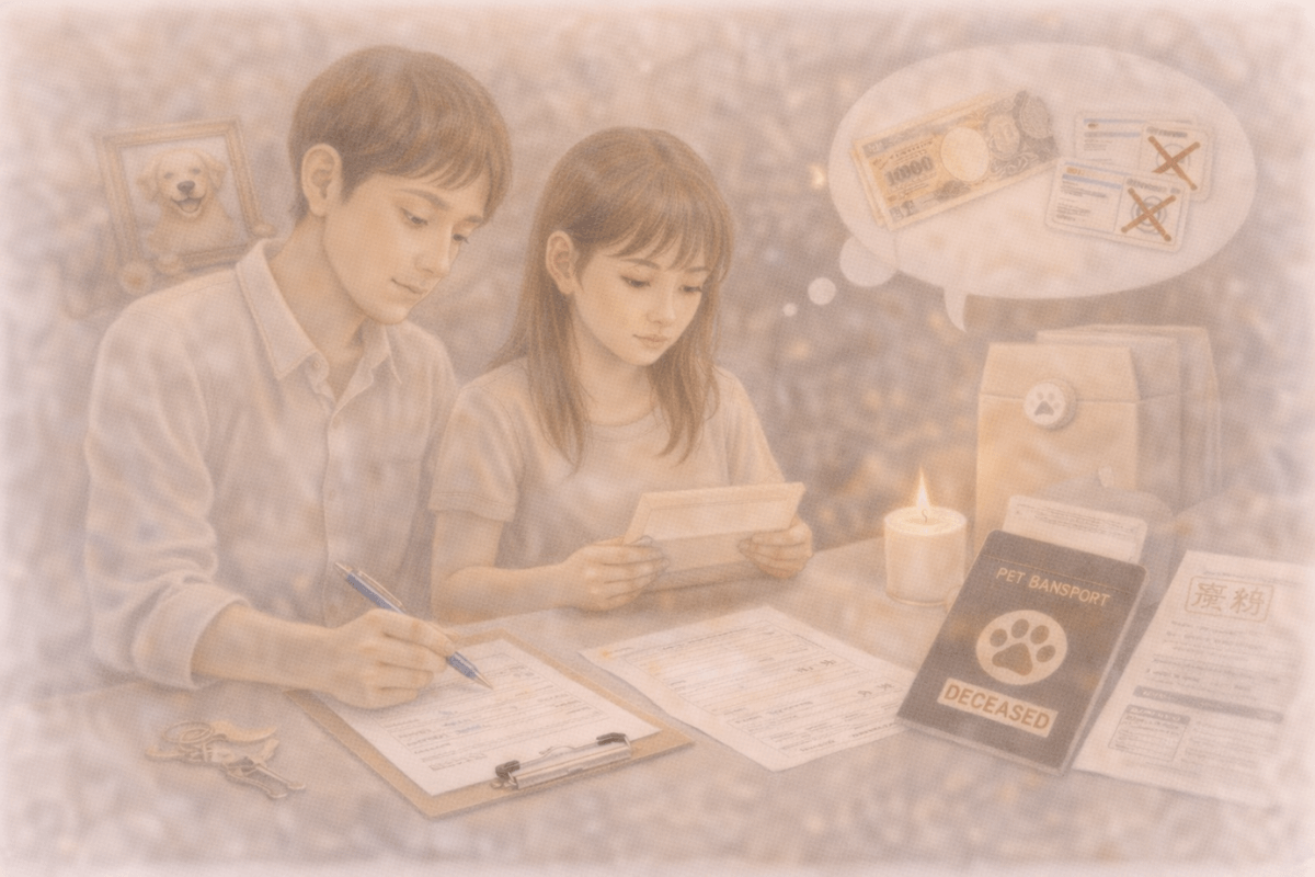 ペット　亡くなったら　手続き