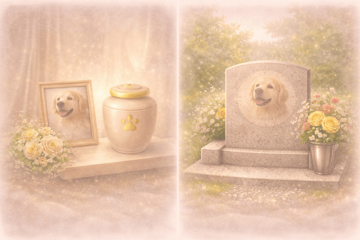 ペットの遺骨 手元供養とお墓