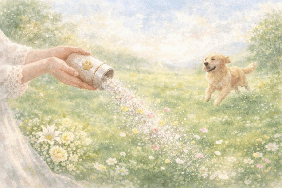 ペットの遺骨、散骨、自然に還す