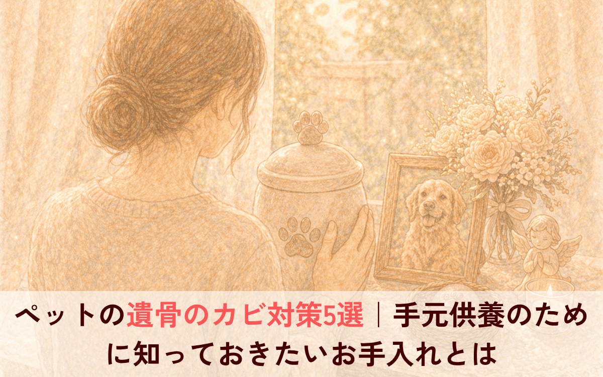 ペットの遺骨のカビ対策5選｜手元供養のために知っておきたいお手入れとは